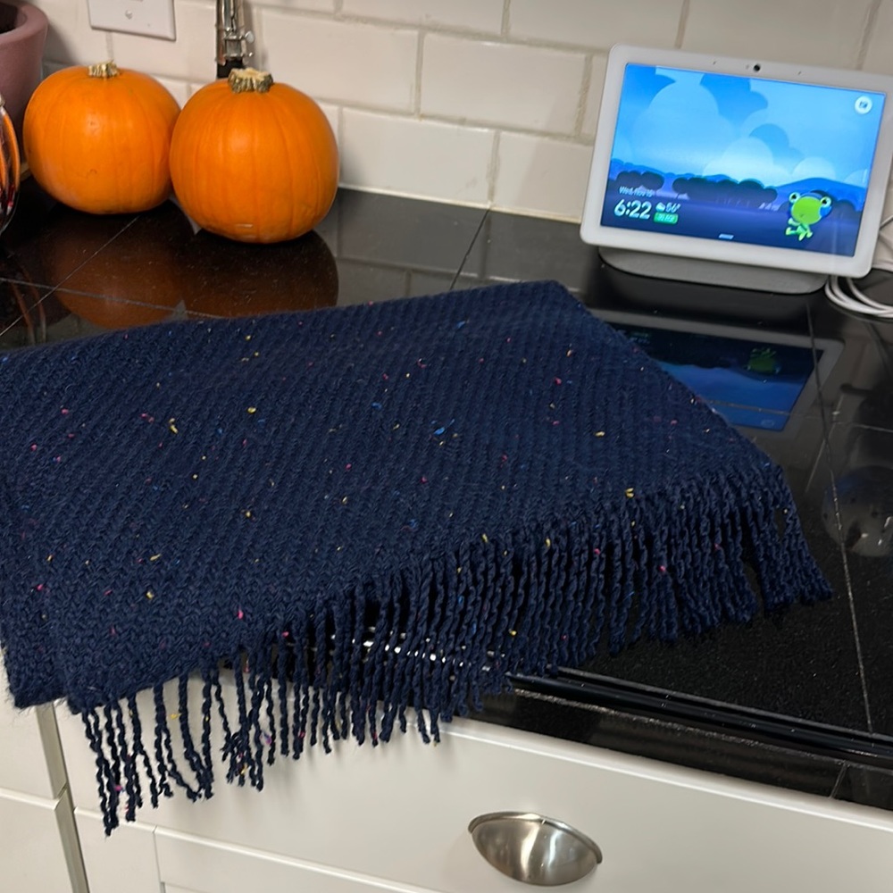 Beautiful Loft scarf. 78 inches long and width is 18 inches wide.